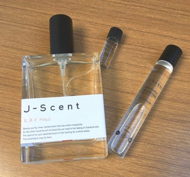J-Scent フレグランスコレクション ヒスイ Hisui (¥3500+tax)
全然香水のことがわからない私でも「めっちゃいい匂い(昇天)」と思ったのがこのJ-Scentのヒスイです！！
最初は試