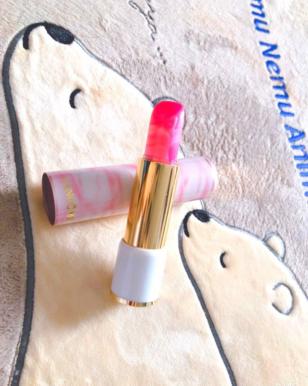 ラプソリュ トーン アップ バーム/LANCOME/口紅を使ったクチコミ（1枚目）