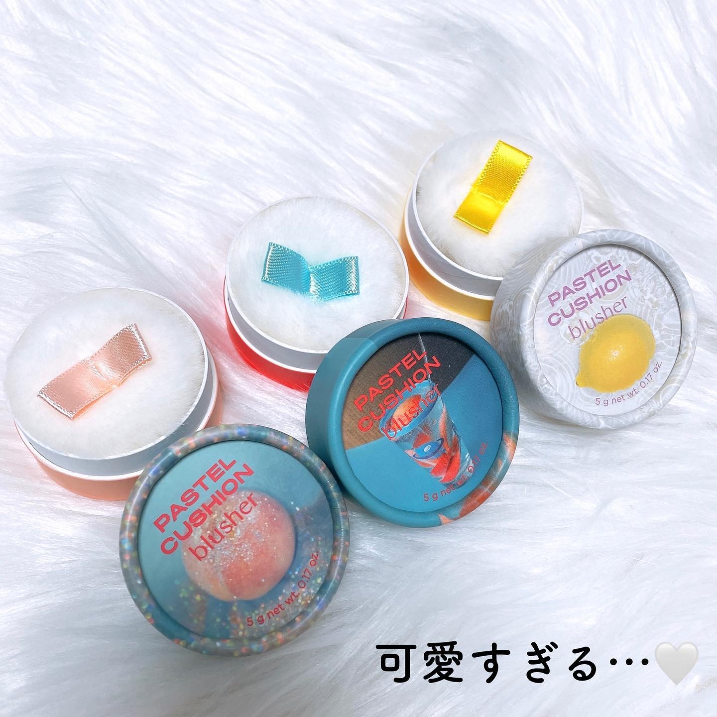 パステルクッションブラッシャー/THE FACE SHOP/パウダーチークを使ったクチコミ（3枚目）