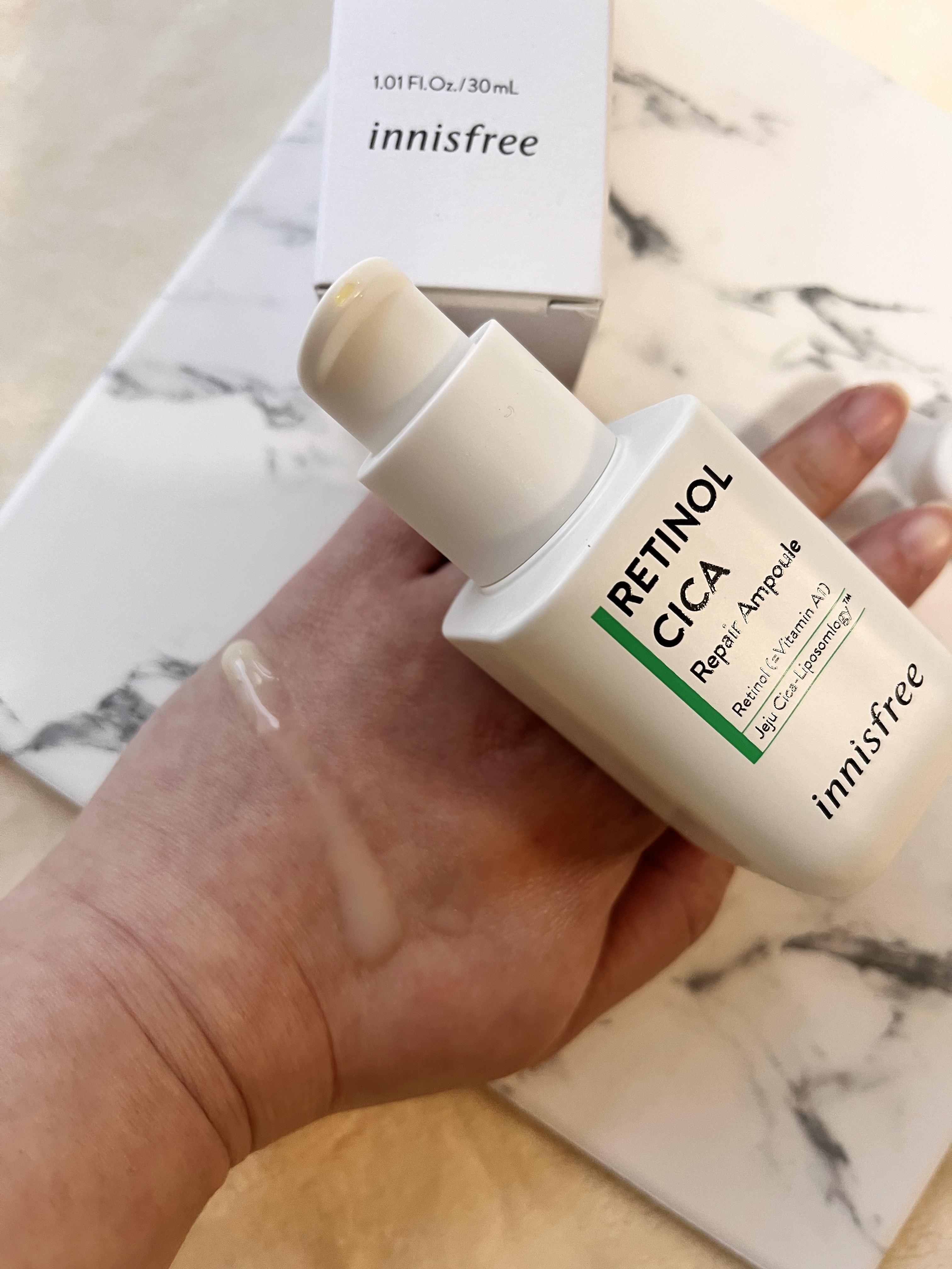 レチノールシカ リペアアンプル/innisfree/美容液を使ったクチコミ（2枚目）