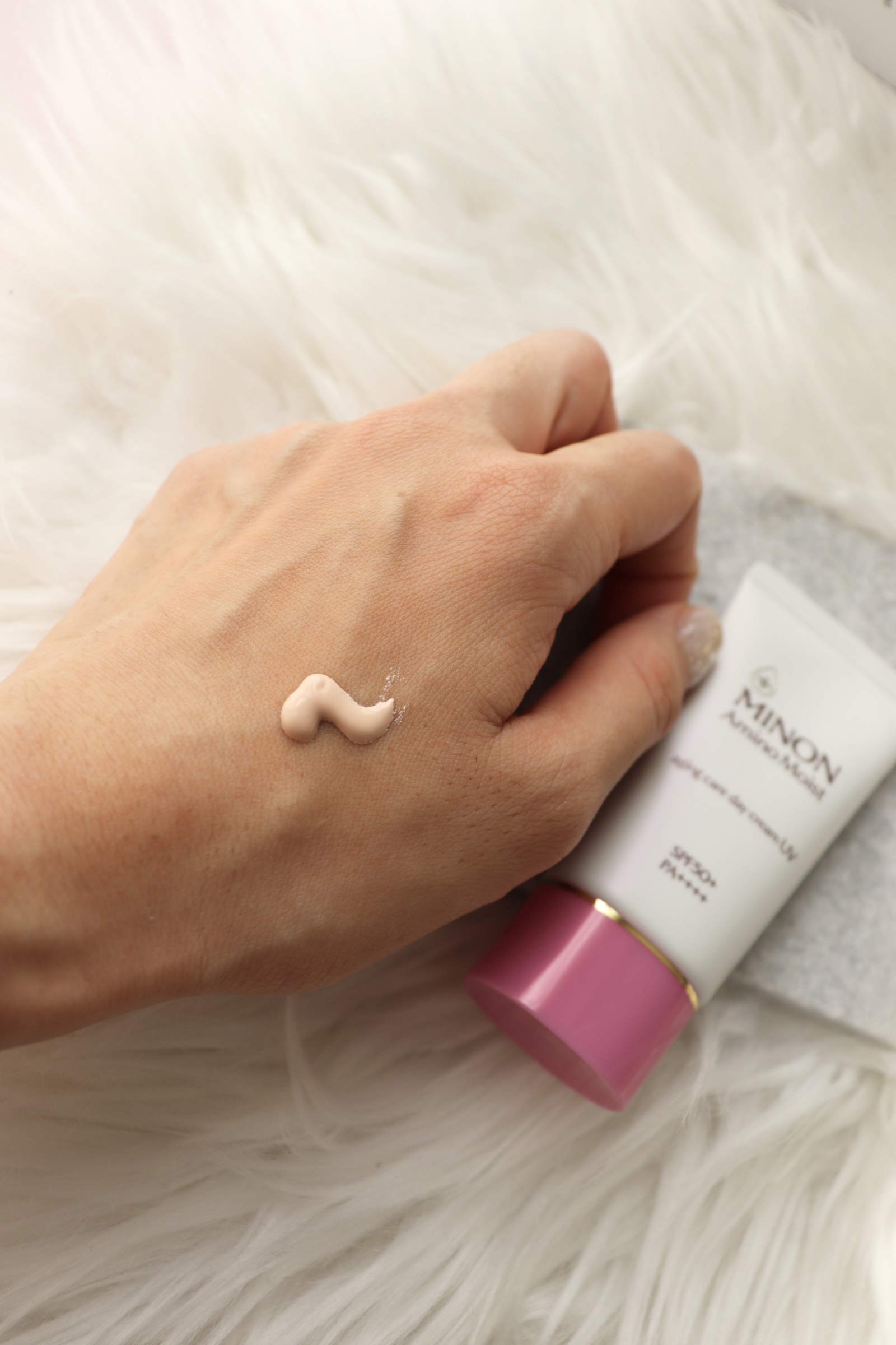 ミノン アミノモイスト エイジングケア デイクリームUV/ミノン/日焼け止めクリームを使ったクチコミ（2枚目）