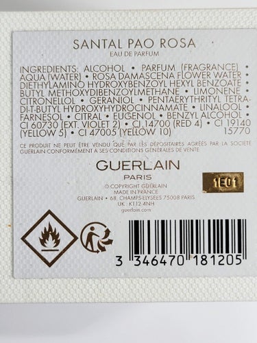 サンタル パオロッサ - オーデパルファン 100ml/GUERLAIN/香水(レディース)の画像