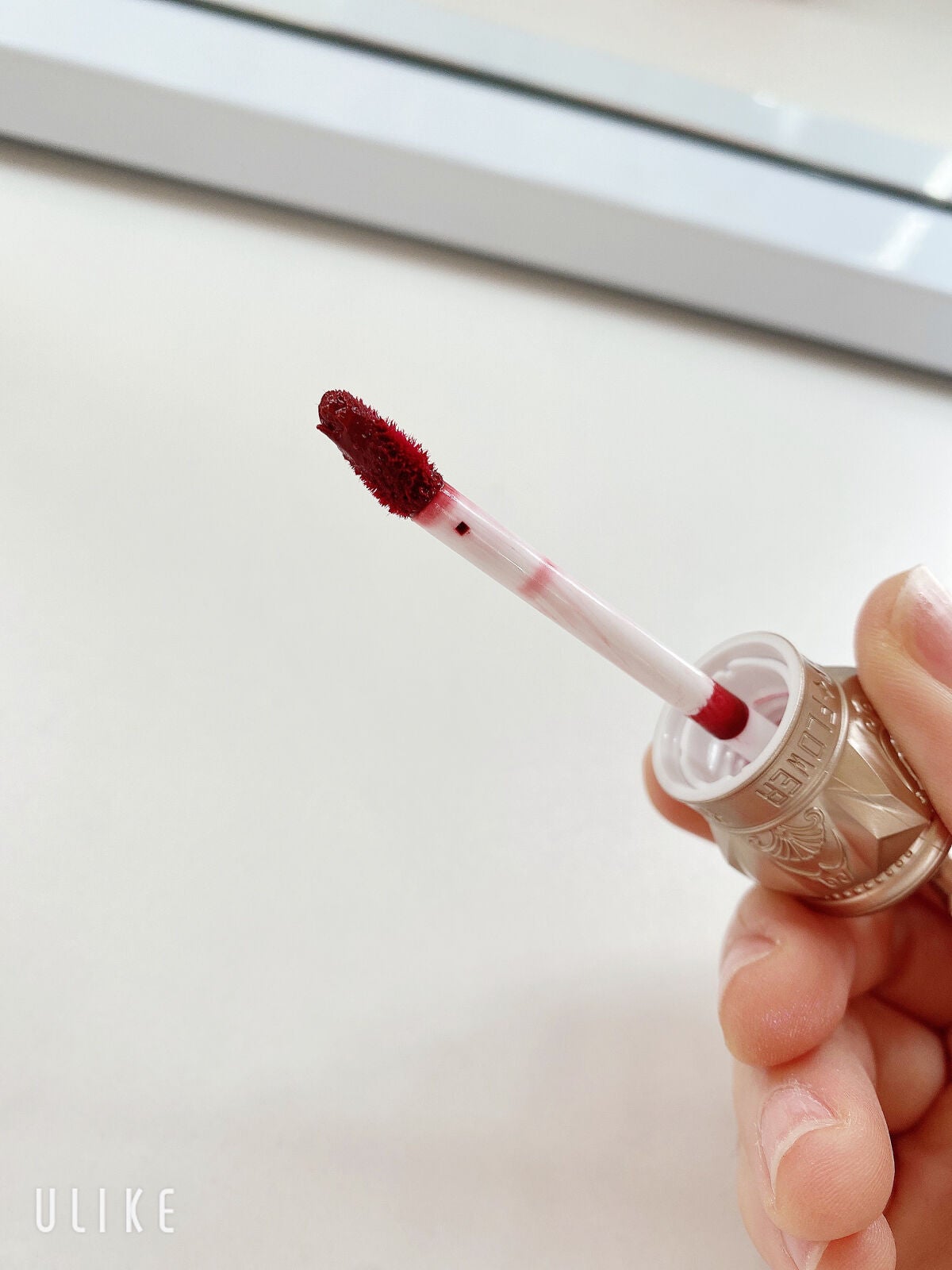 ミルクティーベルベットティント/rom&nd/リップティントを使ったクチコミ(5枚目)