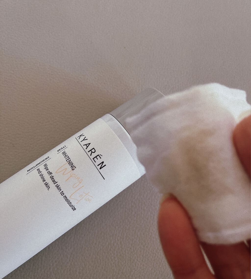 KYAREN 薬用美白ふき取り化粧水のクチコミ「
KYAREN
 薬用美白ふき取り化粧水

角質を優しくケアして
スキンケアの土台を整えてくれ.....」（3枚目）