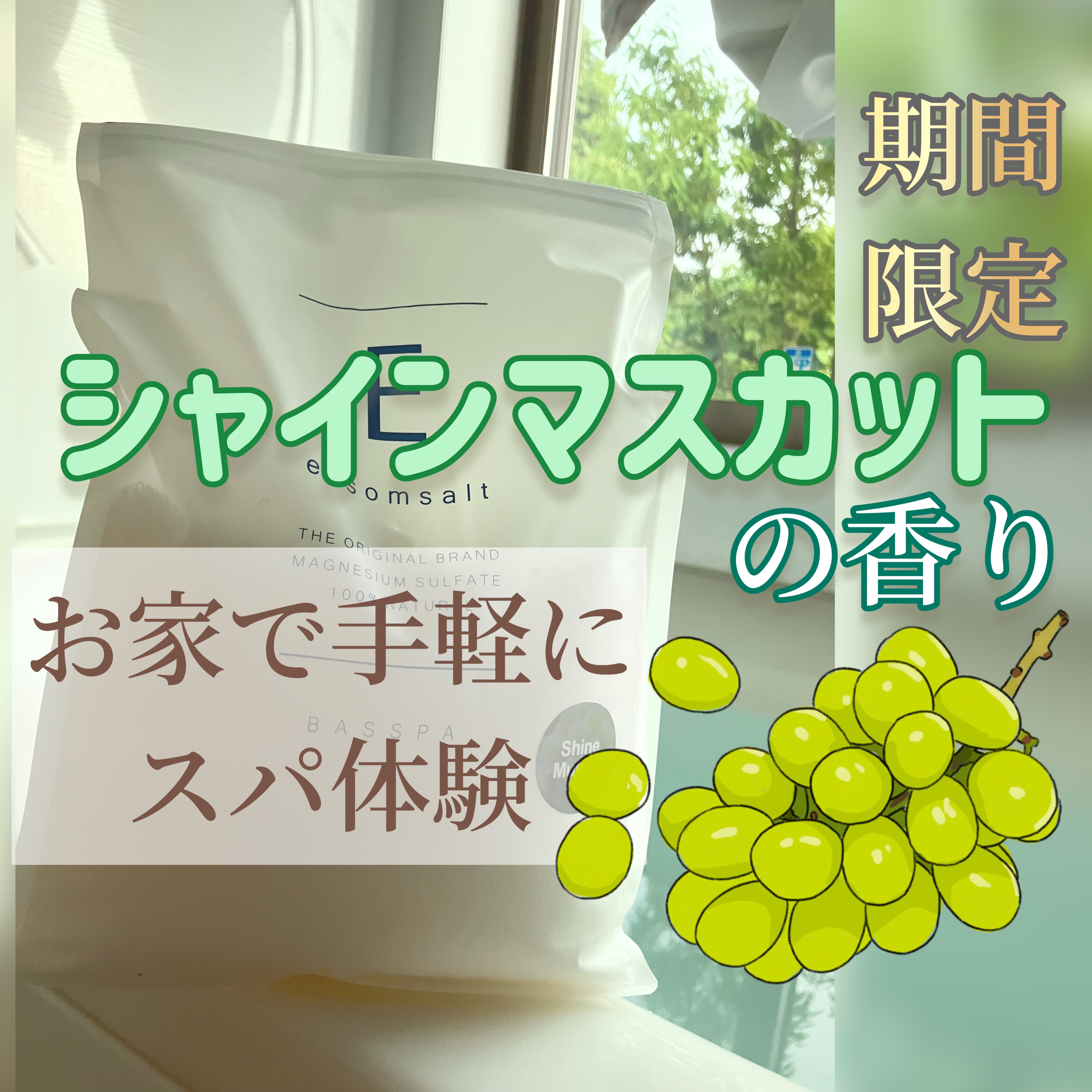 BASSPA エプソムソルト ホワイトムスク/BASSPA/無機塩系入浴剤を使ったクチコミ（1枚目）