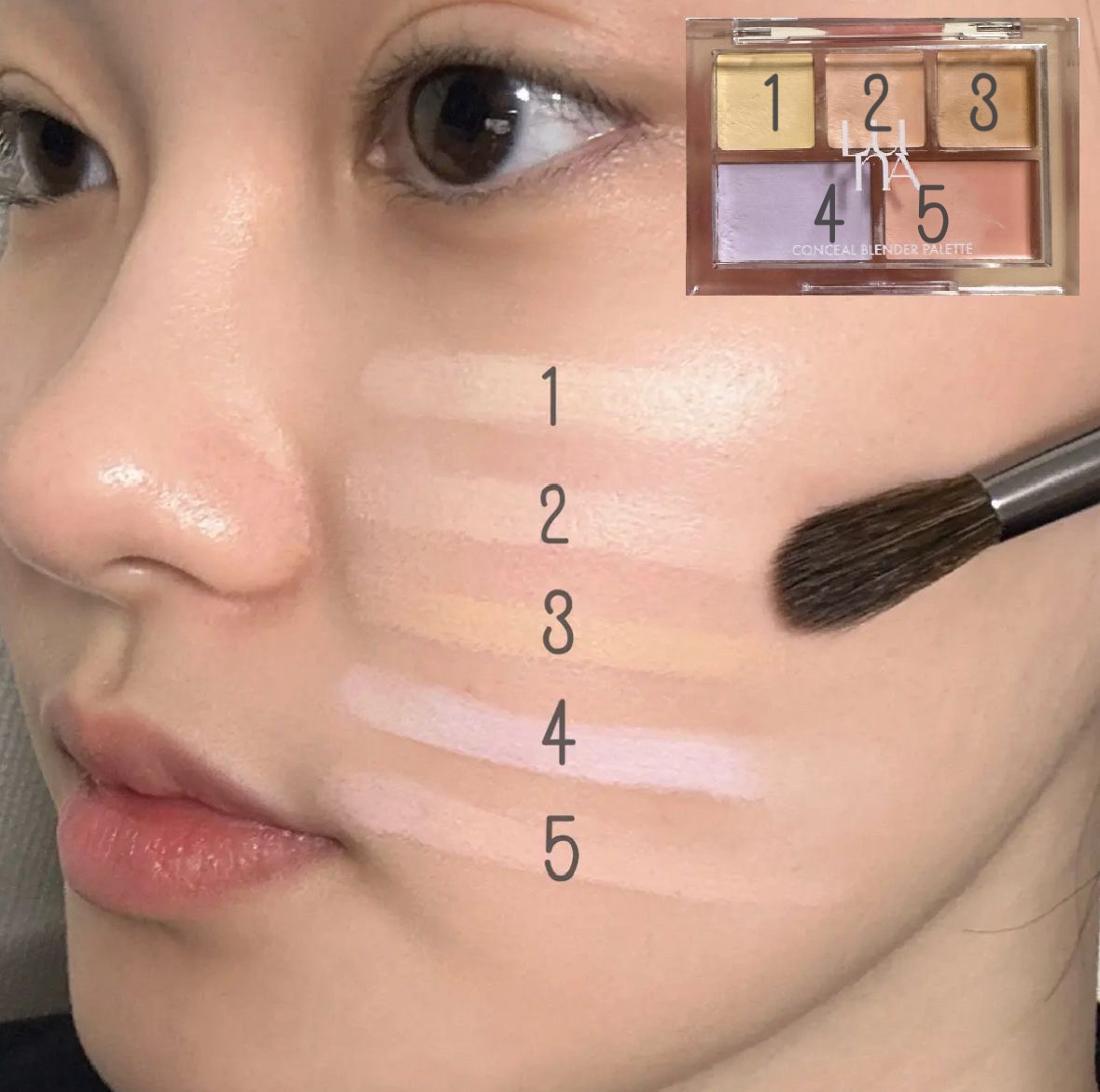 キル カバー ファンウェア コンシール パレット/CLIO/パレットコンシーラーを使ったクチコミ（2枚目）