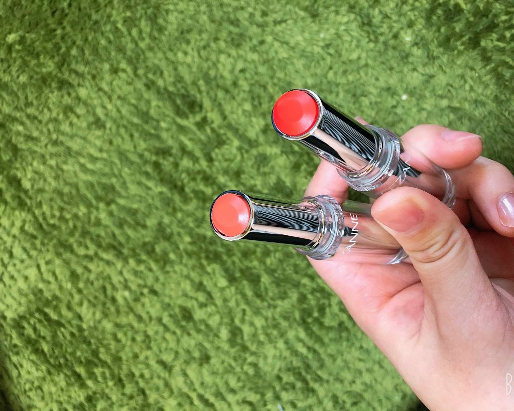 ラスティンググロスリップ/CEZANNE/口紅を使ったクチコミ（2枚目）