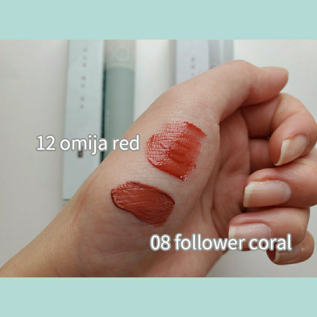 シースルーマットティント 韓服エディション/rom&nd/リップティントを使ったクチコミ(3枚目)