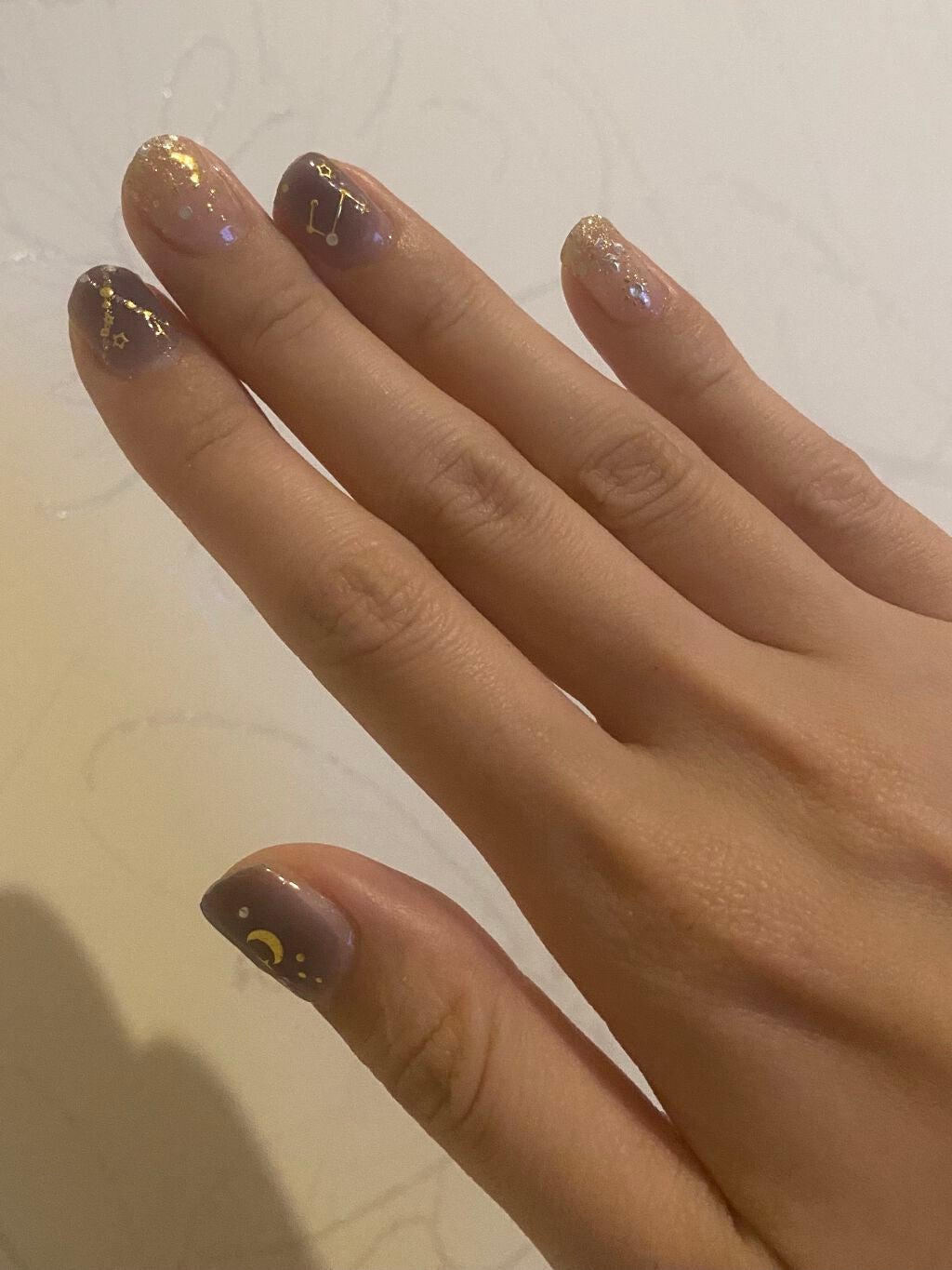 ネイルシール/Qoo10/ネイルシールを使ったクチコミ(2枚目)