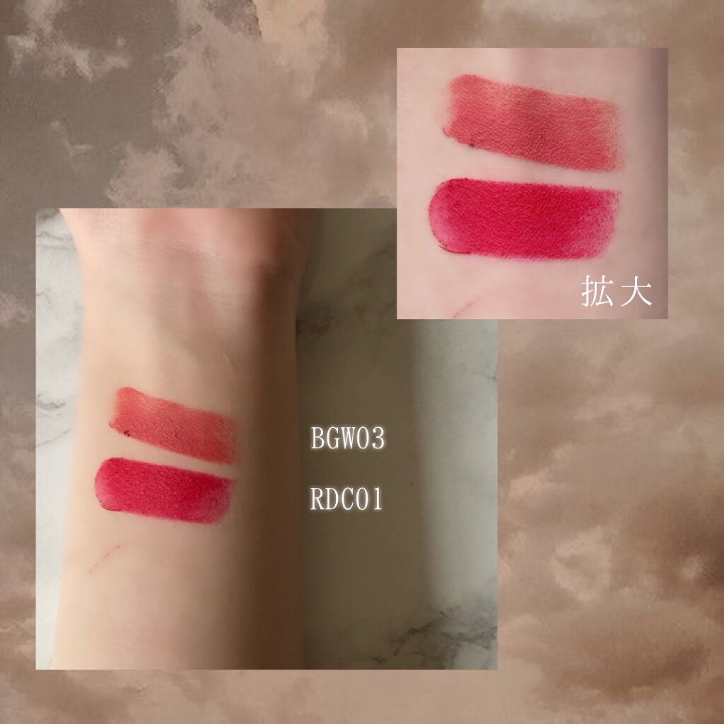 スマッジセミマットリップスティック/NAMING./口紅を使ったクチコミ(3枚目)