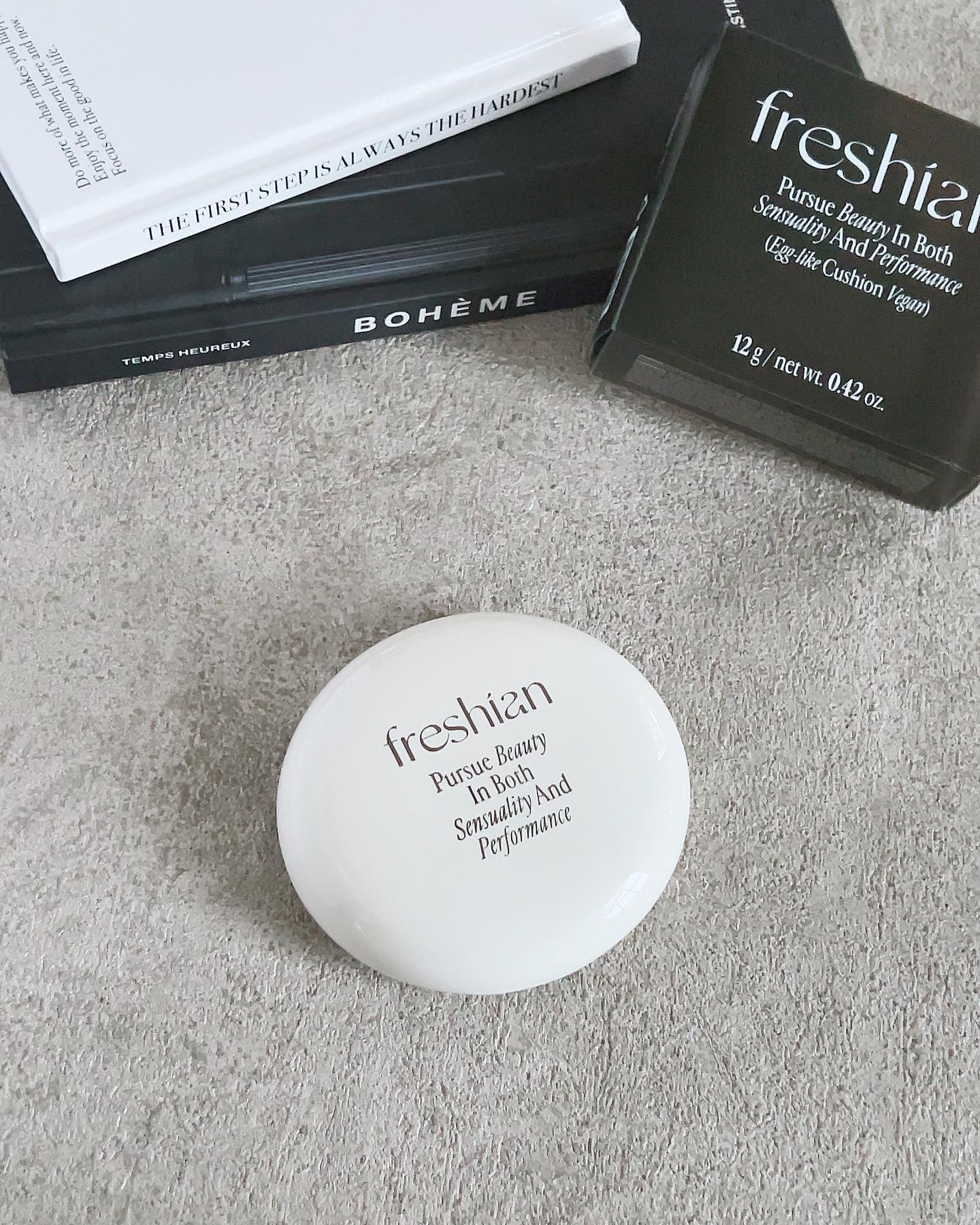 freshian エッグライククッションのクチコミ「・
・
#PR
提供 Freshian official
・
・
目指したいのはたまご肌🥚

.....」（2枚目）