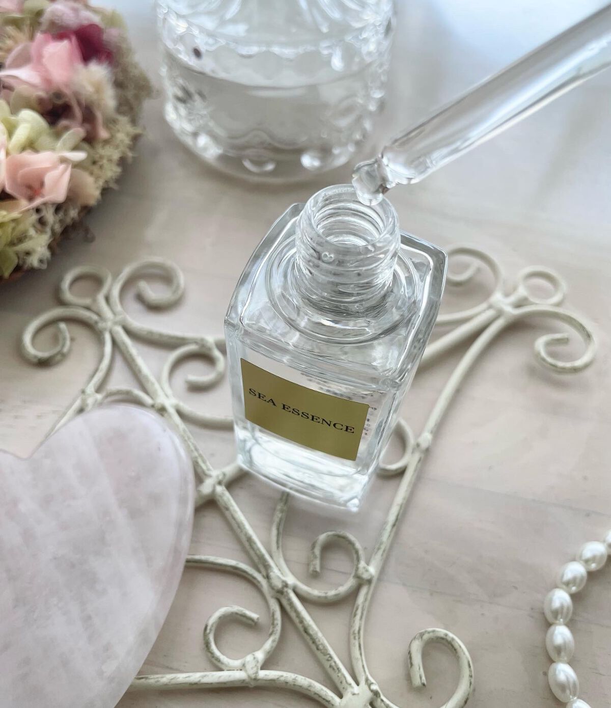 ローズクォーツ美顔プレート/SEA ESSENCE/美顔器・マッサージを使ったクチコミ（3枚目）