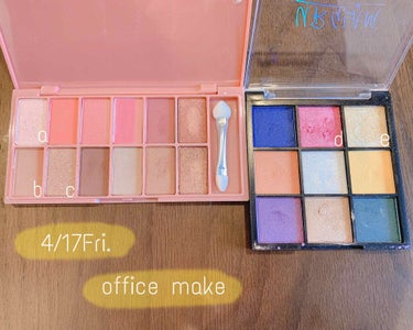 UR GLAM　BLOOMING EYE COLOR PALETTE/U R GLAM/パウダーアイシャドウを使ったクチコミ（1枚目）