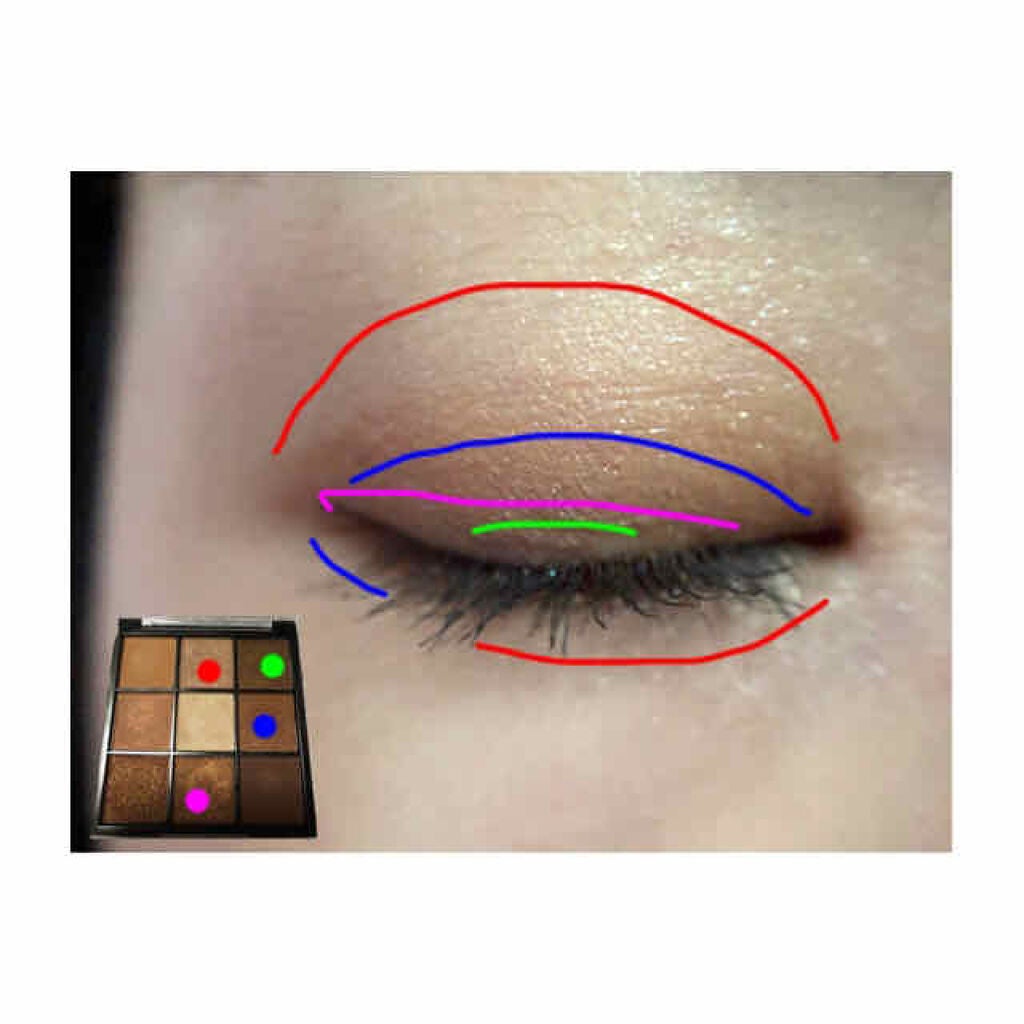 UR GLAM BLOOMING EYE COLOR PALETTE/U R GLAM/アイシャドウパレットを使ったクチコミ(3枚目)