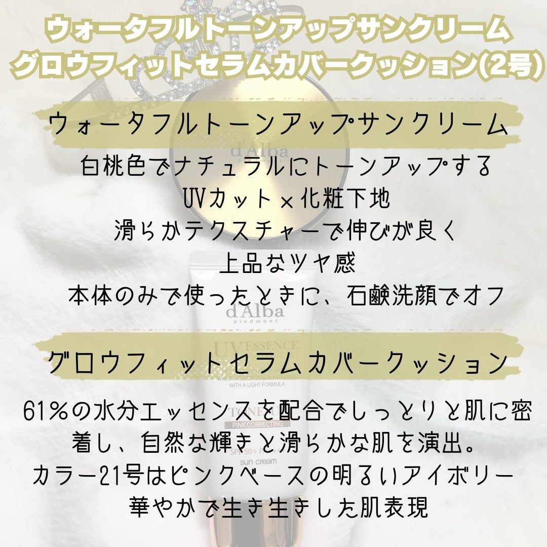 ウォータフルトーンアップサンクリーム/ダルバ/日焼け止めクリームを使ったクチコミ(2枚目)
