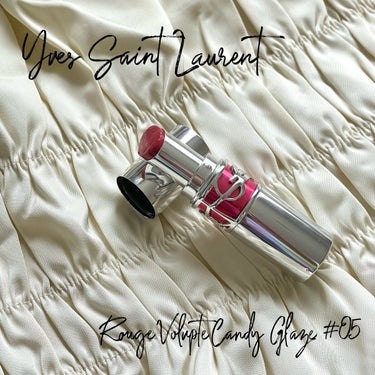 ルージュ ヴォリュプテ キャンディグレーズ  No.5 ピンク サティスファクション/YVES SAINT LAURENT BEAUTE/口紅を使ったクチコミ（1枚目）