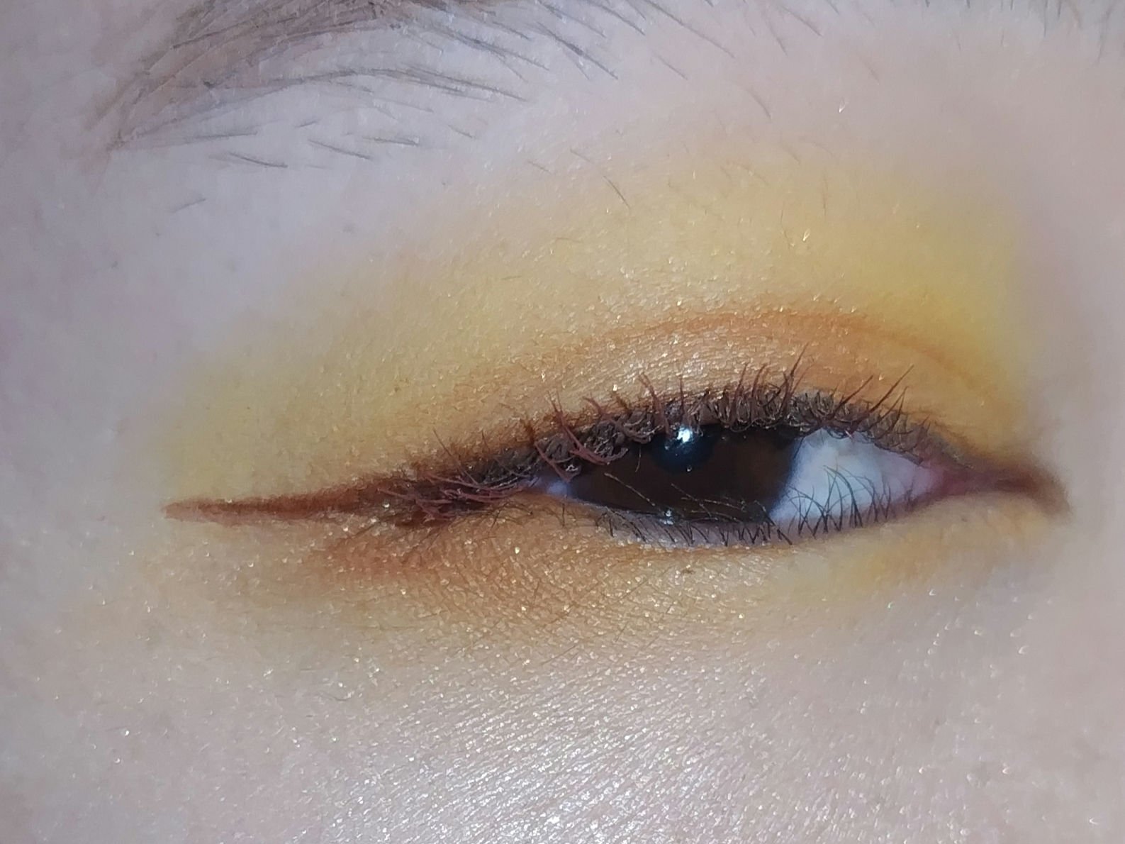 ヴィセ アヴァン シングルアイカラー 044 GYPSY GOLD/Visée/単色アイシャドウを使ったクチコミ（3枚目）