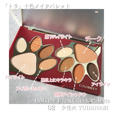 トラ十色アイシャドウパレット/COLORKEY/アイシャドウパレットを使ったクチコミ(4枚目)