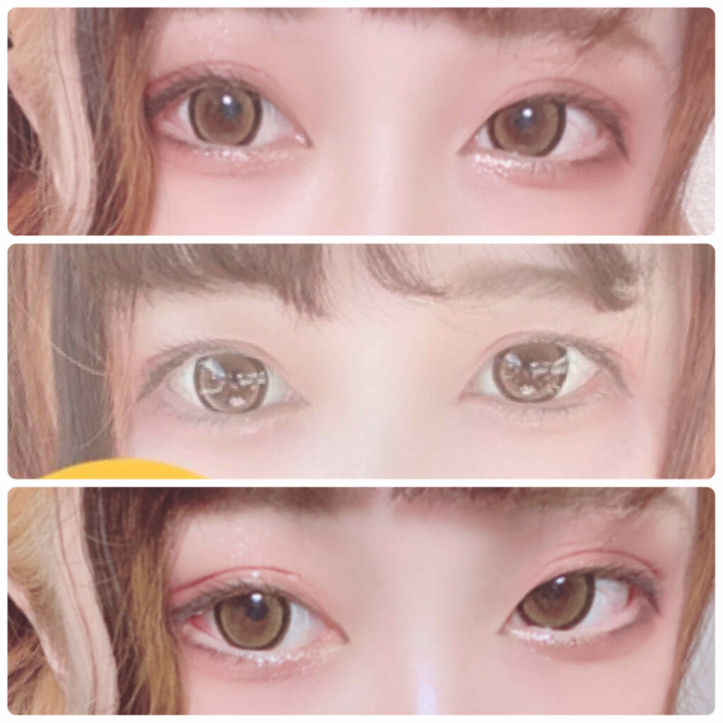 Honey Kiss 1month ちゅるんブラウン/HoneyKiss/１ヶ月（１MONTH）カラコンを使ったクチコミ（3枚目）