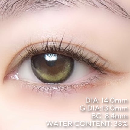 クローリングオリーブブラウン/LENSME/カラーコンタクトレンズを使ったクチコミ(8枚目)