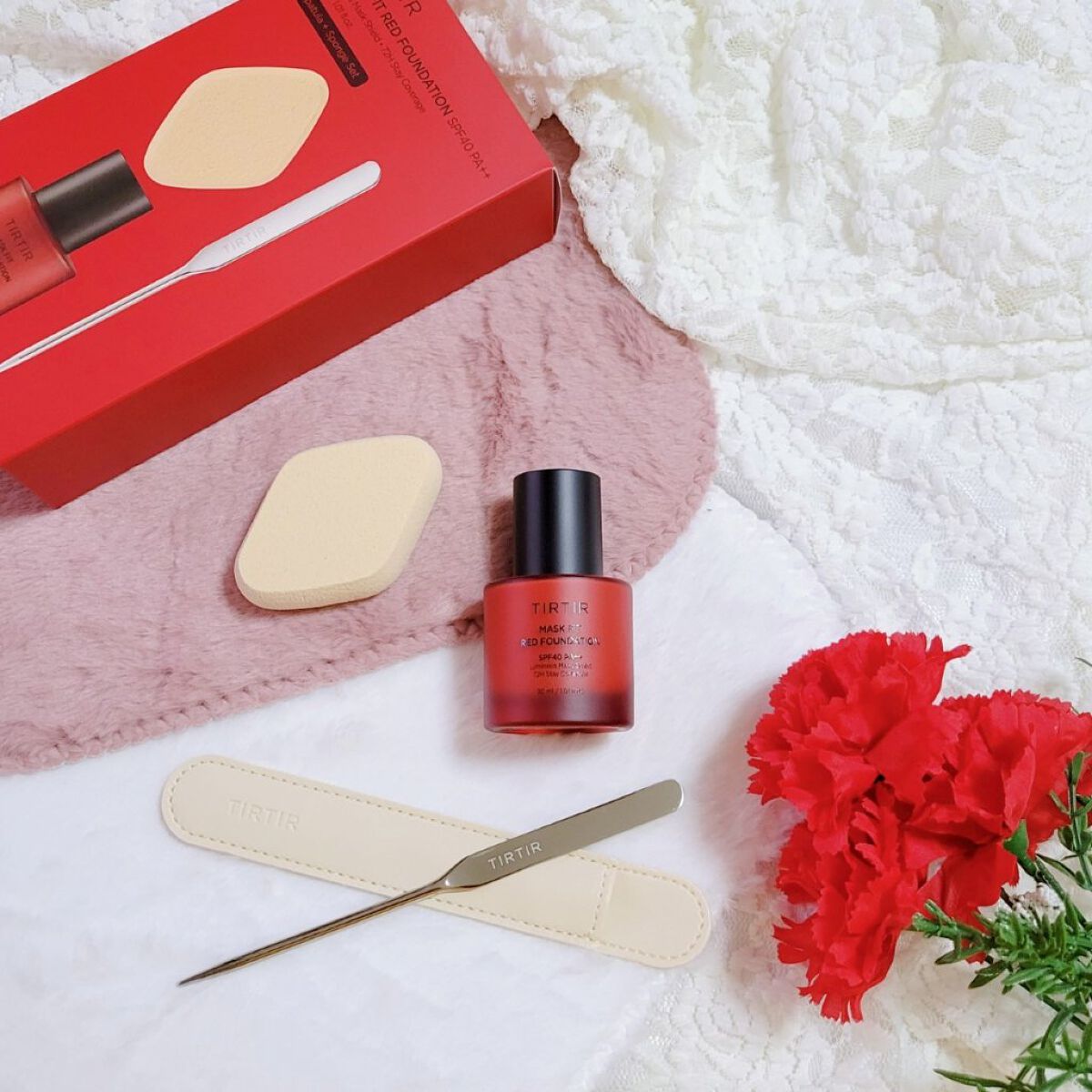 マスクフィットレッドファンデーション 21N アイボリー(IVORY)/TIRTIR(ティルティル)/リキッドファンデーションを使ったクチコミ（1枚目）