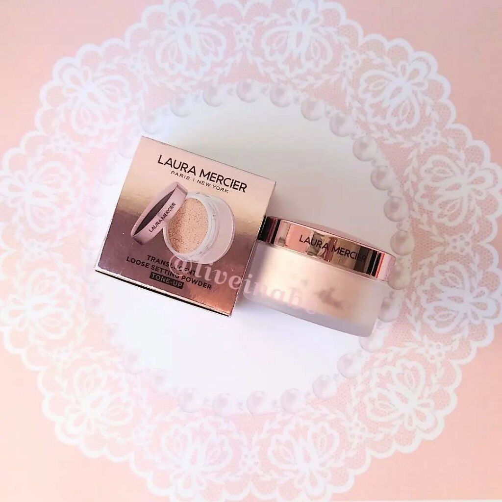 トランスルーセント ルース セッティング パウダー トーンアップ ローズ/ローラ メルシエ/ルースパウダーを使ったクチコミ(1枚目)