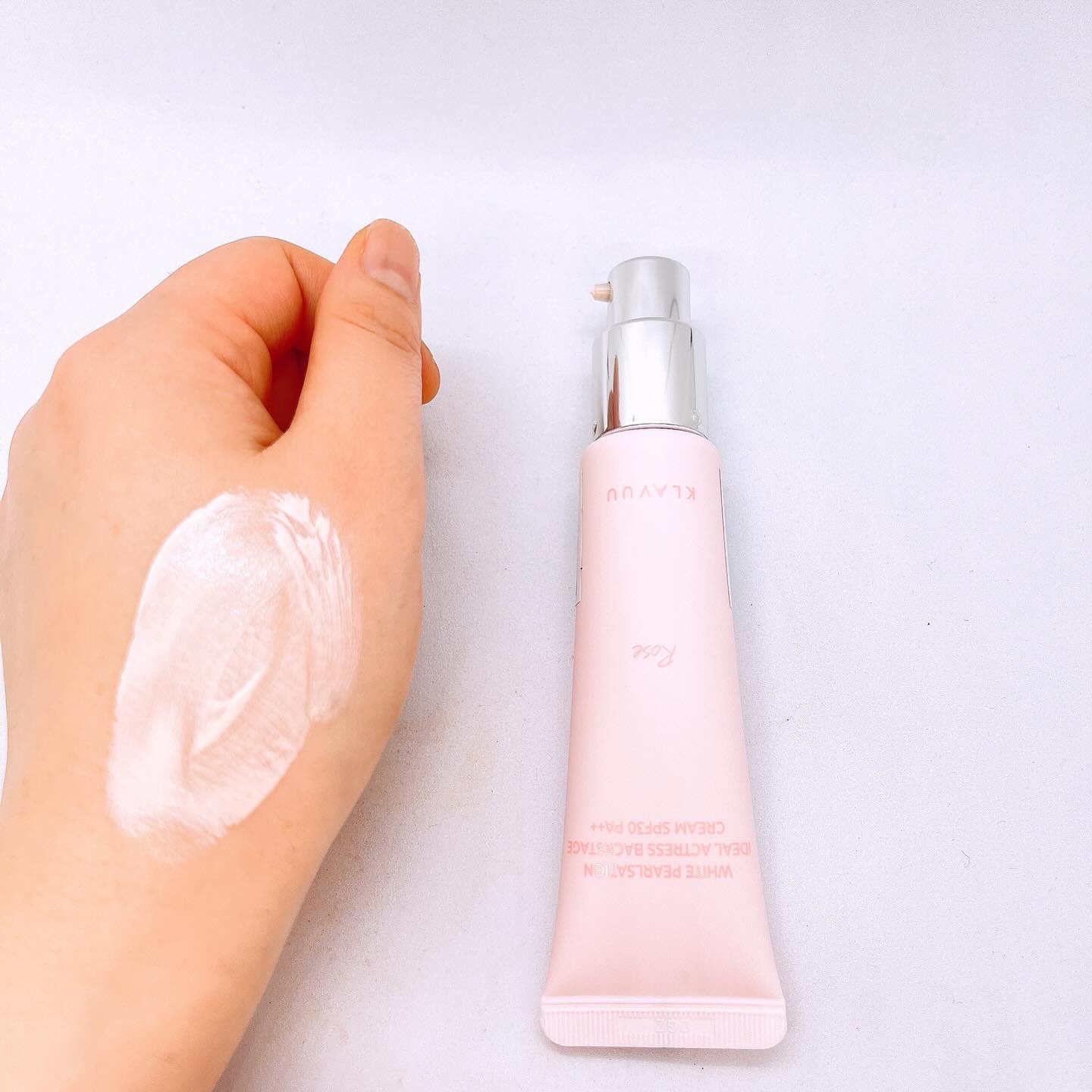 WHITE PEARLSATION  IDEAL ACTRESS BACKSTAGE CREAM/KLAVUU/化粧下地を使ったクチコミ（3枚目）