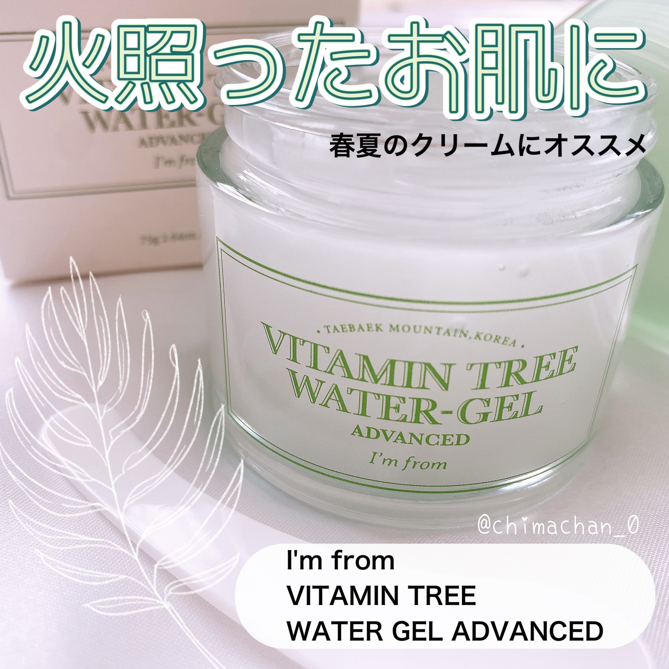 ビタミンウォータージェルアドバンスド/I'm from/フェイスクリームを使ったクチコミ（1枚目）