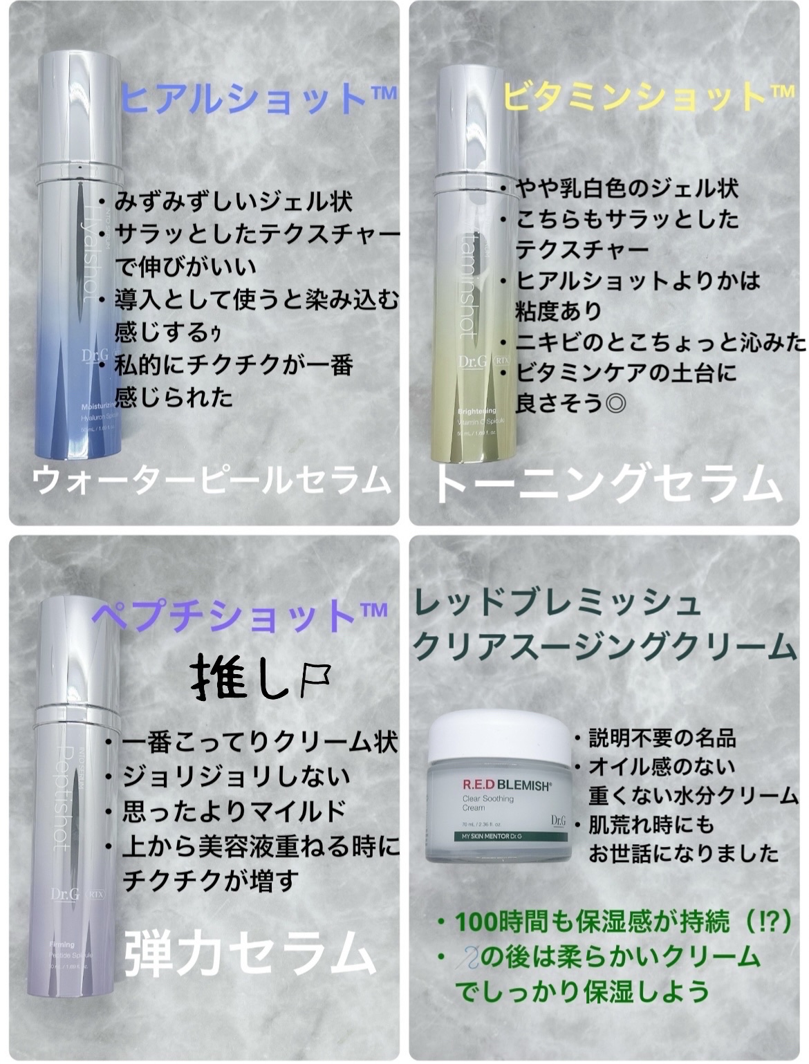RTXセラム ぺプチショット/Dr.G/美容液を使ったクチコミ（2枚目）