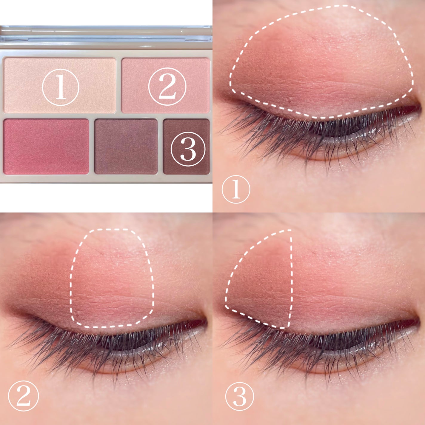 パーフェクトマルチアイズ/キャンメイク/アイシャドウパレットを使ったクチコミ(3枚目)