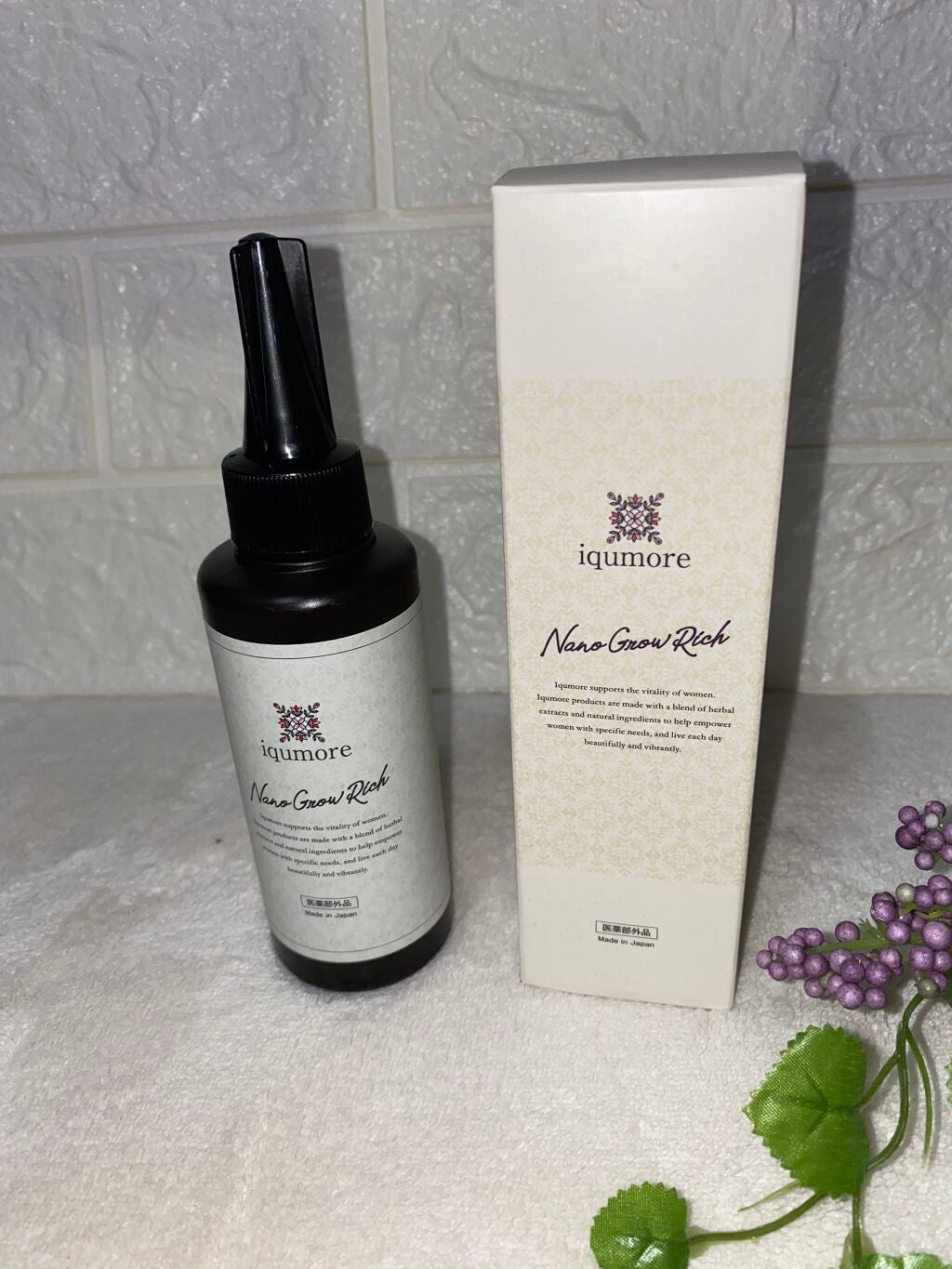 ナノグロウリッチ/iqumore/頭皮ローションを使ったクチコミ(2枚目)