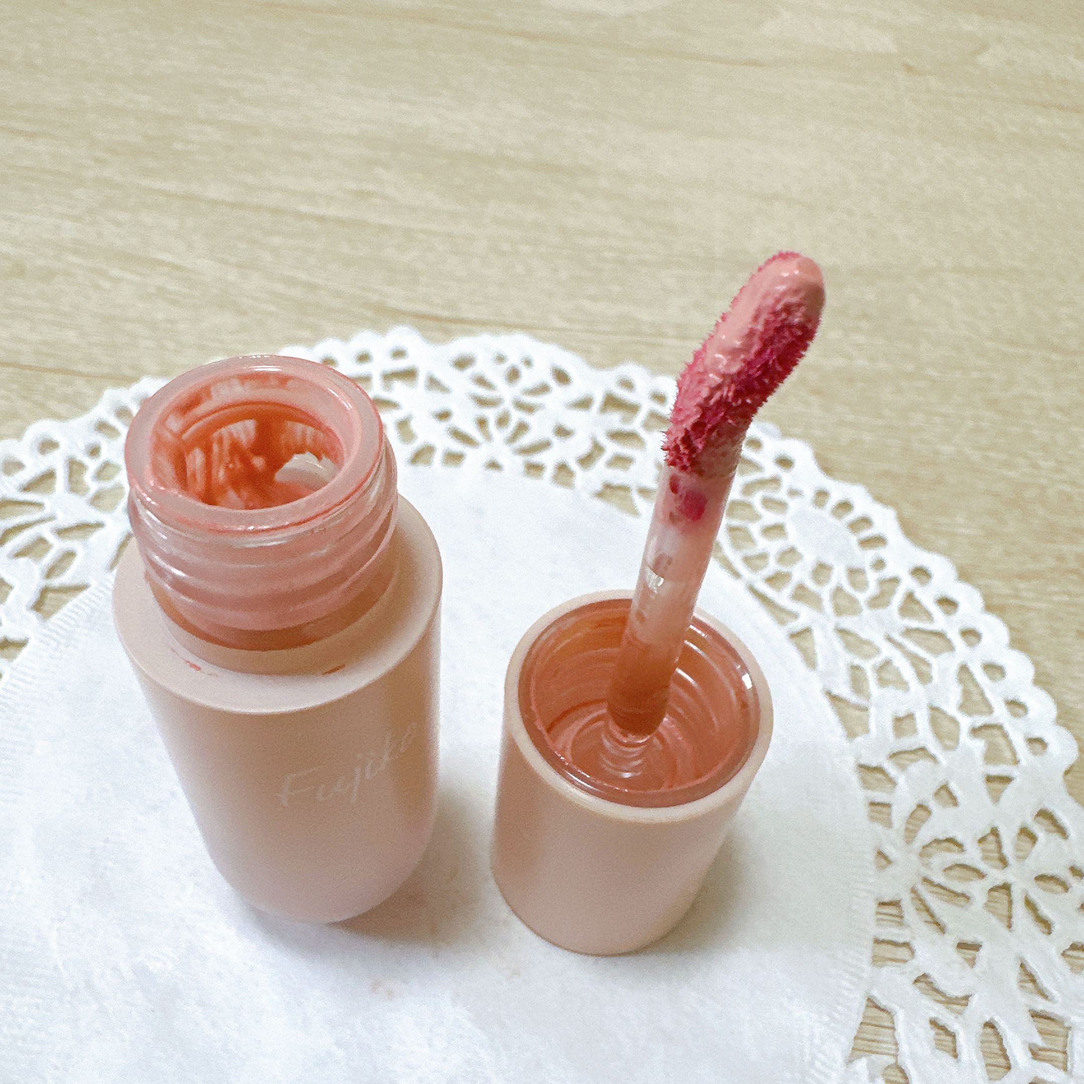 ⽔彩チーク 01 マイスイートピンク/Fujiko/リキッドチークを使ったクチコミ（2枚目）