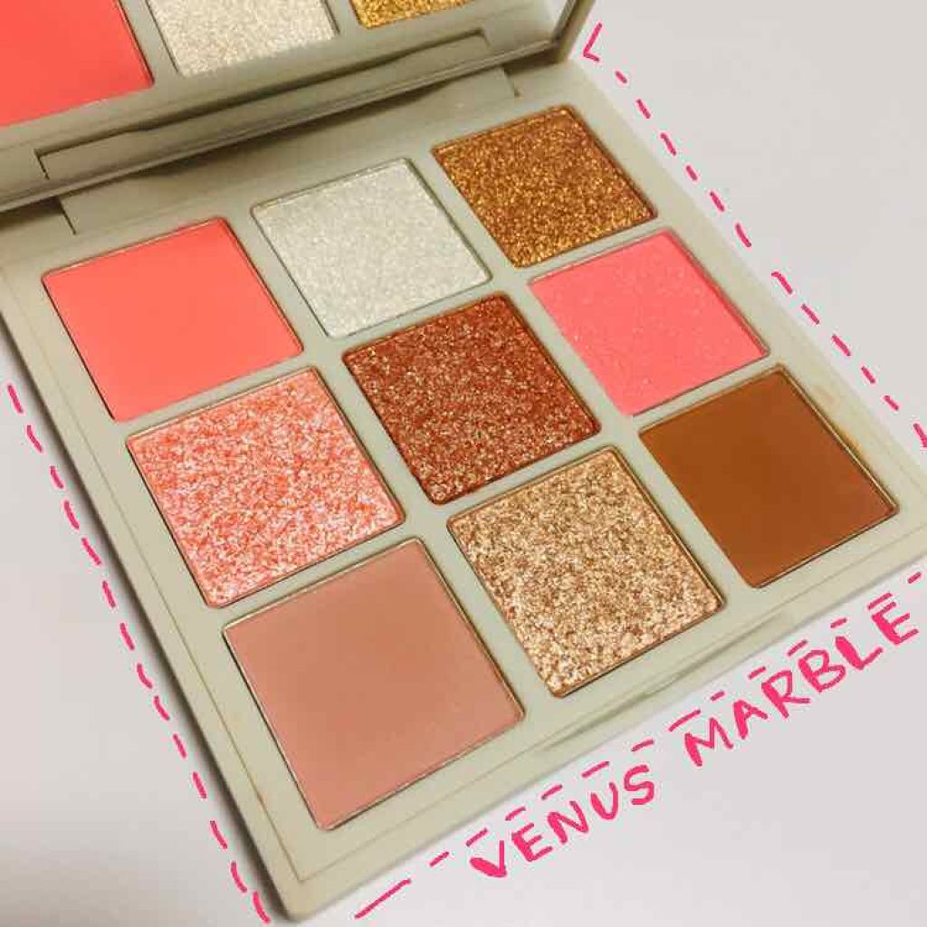 VenusMarble 9色アイシャドウパレット/Venus Marble/アイシャドウパレットを使ったクチコミ(2枚目)