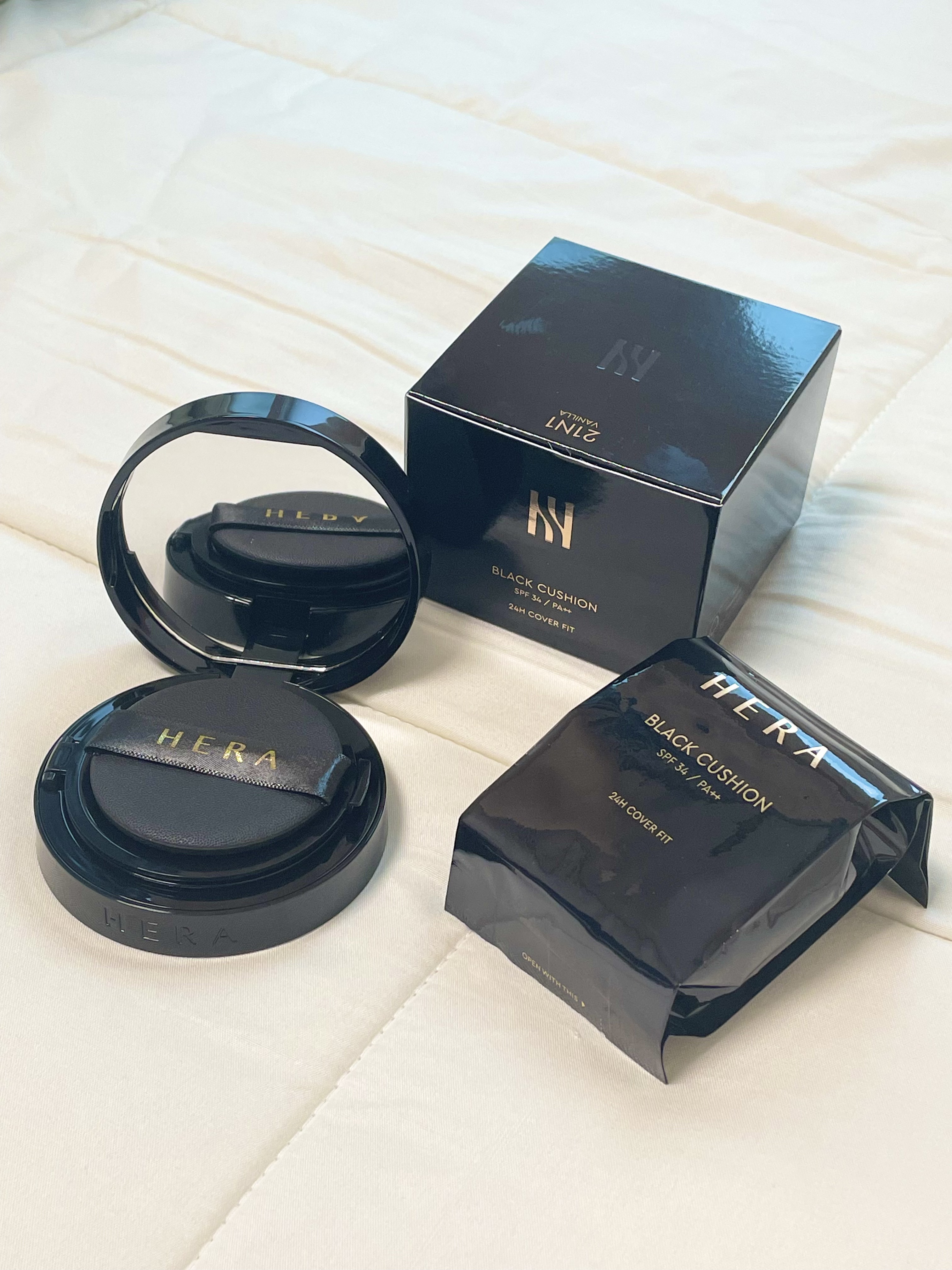 ブラック クッション/HERA/クッションファンデーションを使ったクチコミ（2枚目）