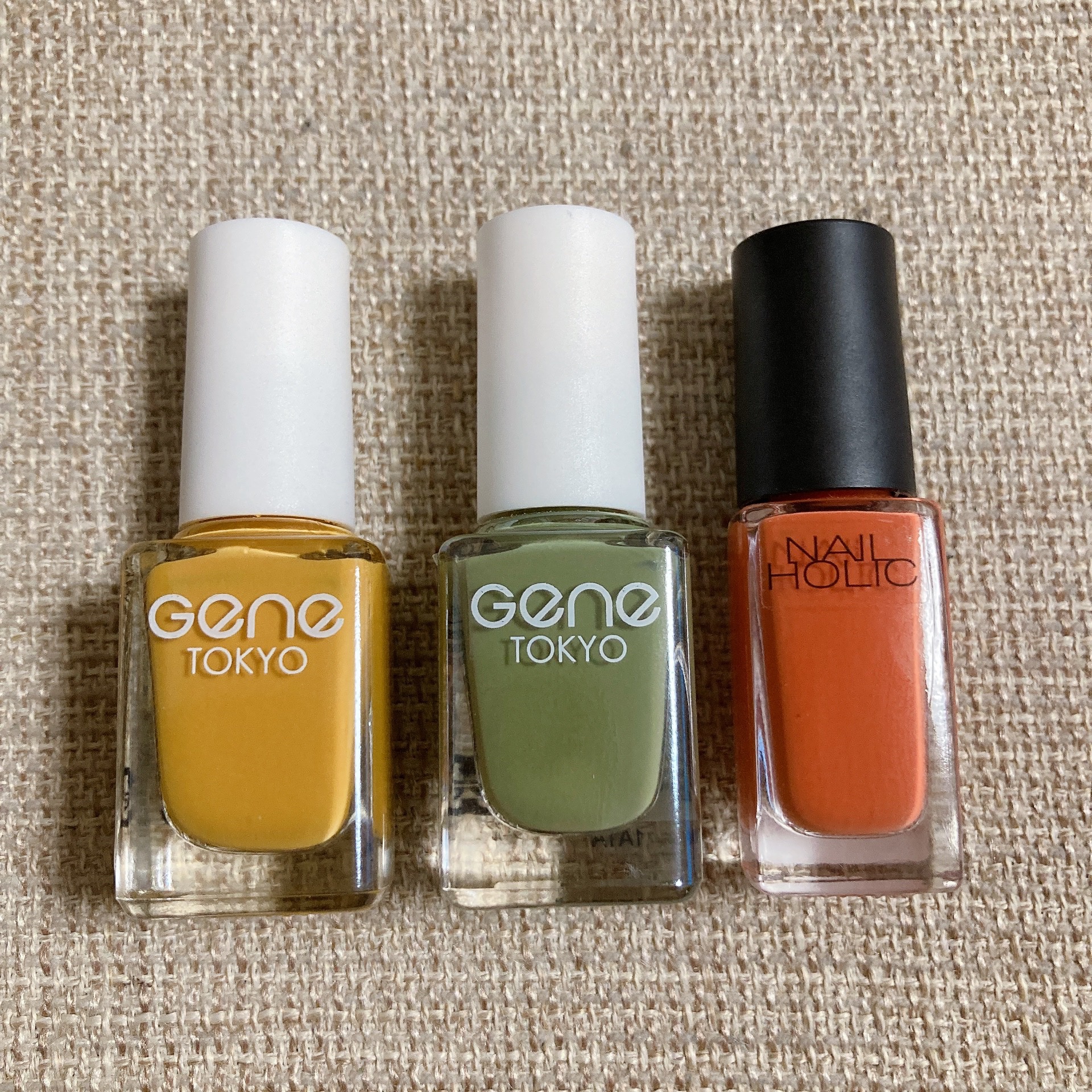 gene TOKYO ネイル マスタードイエロー/DAISO/マニキュアを使ったクチコミ（2枚目）