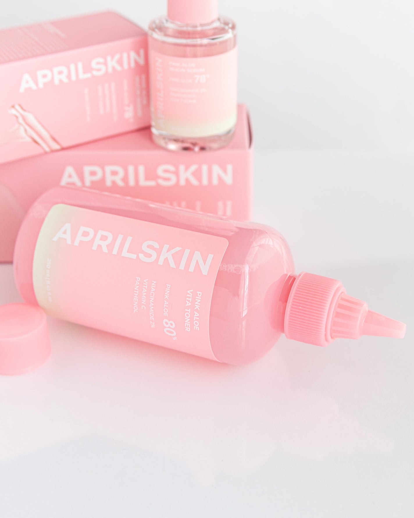 ピンクアロエビタトナー/APRILSKIN/化粧水を使ったクチコミ(2枚目)