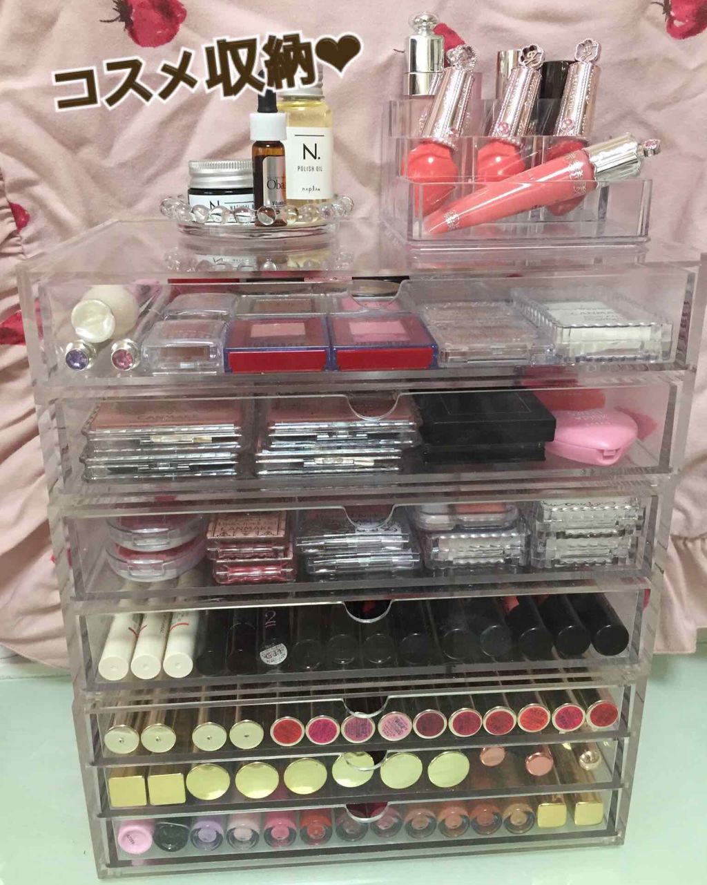 重なるアクリルケース２段引出・大/無印良品/その他化粧小物を使ったクチコミ（1枚目）