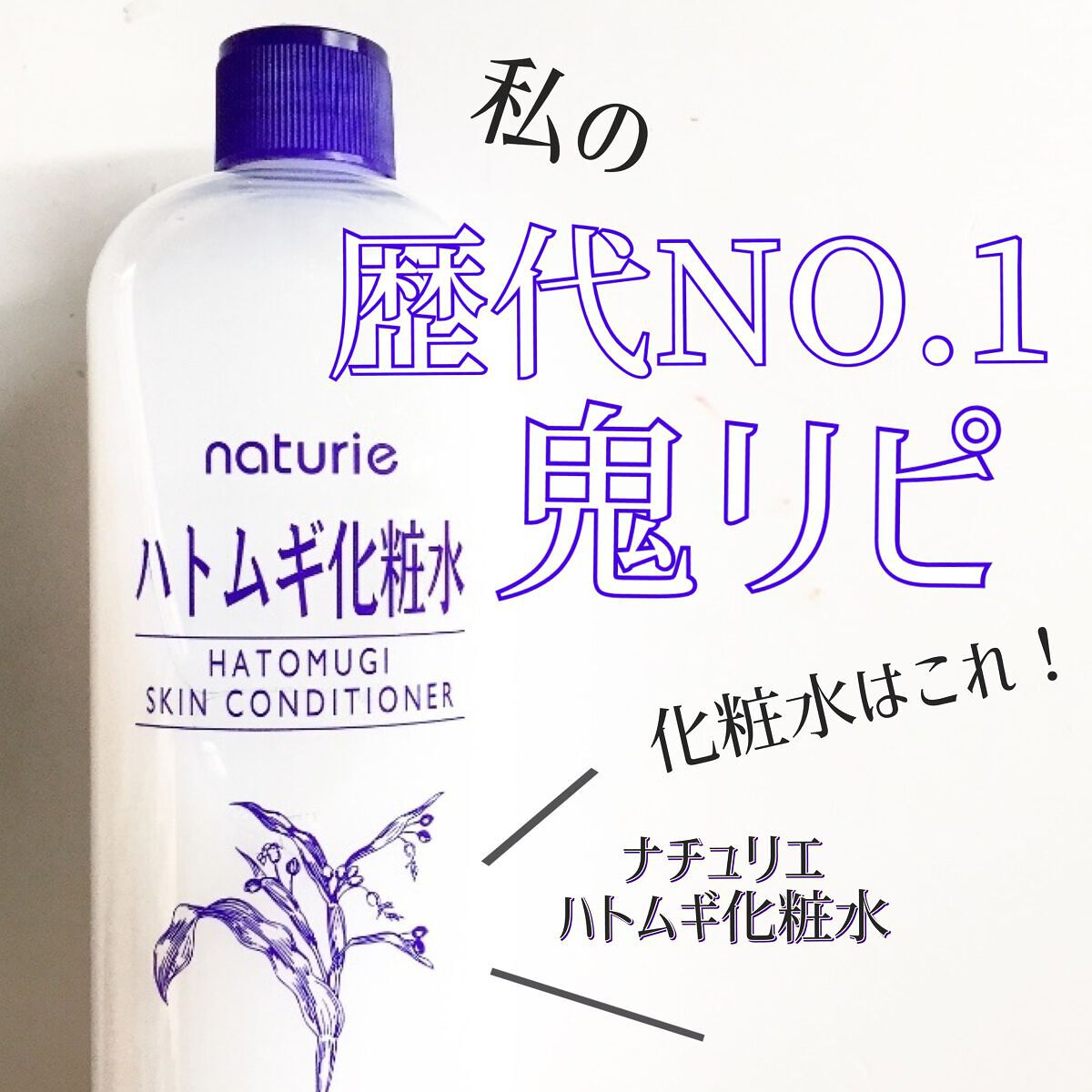 ハトムギ化粧水(ナチュリエ スキンコンディショナー R )/ナチュリエ/化粧水を使ったクチコミ（1枚目）