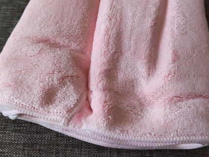 ヘアドライマイクロファイバータオル ピンク/ハホニコハッピーライフ/ヘアケアグッズを使ったクチコミ(3枚目)