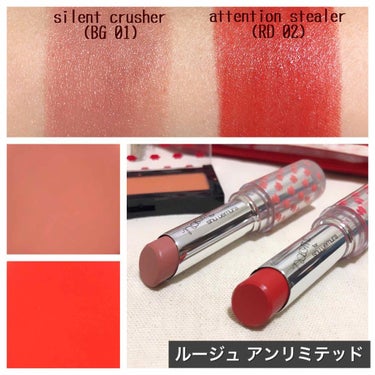 ルージュ アンリミテッド BG 01 silent crusher/shu uemura/口紅を使ったクチコミ（2枚目）