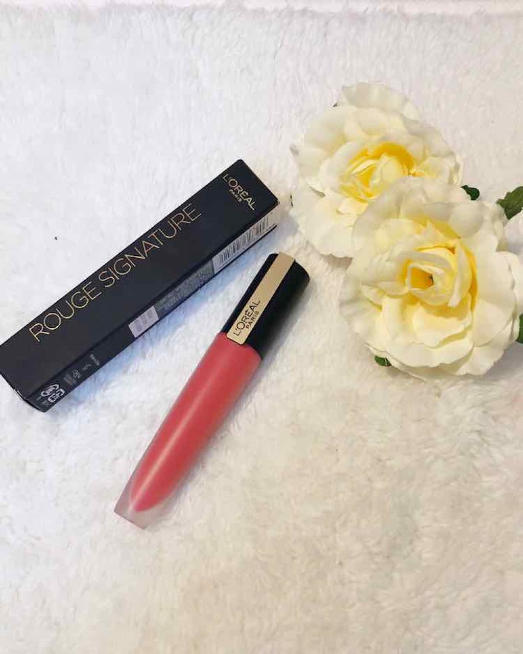 ルージュシグネチャー /ロレアル パリ/リップグロスを使ったクチコミ（2枚目）