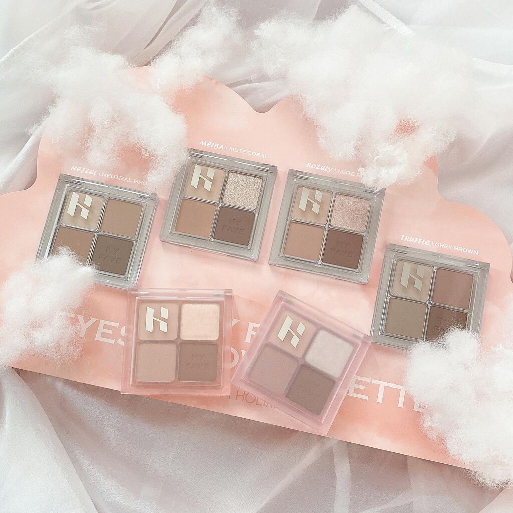 ホリカホリカ マイフェイブシャドウパレット(4カラー)/HOLIKA HOLIKA/アイシャドウパレットを使ったクチコミ(1枚目)