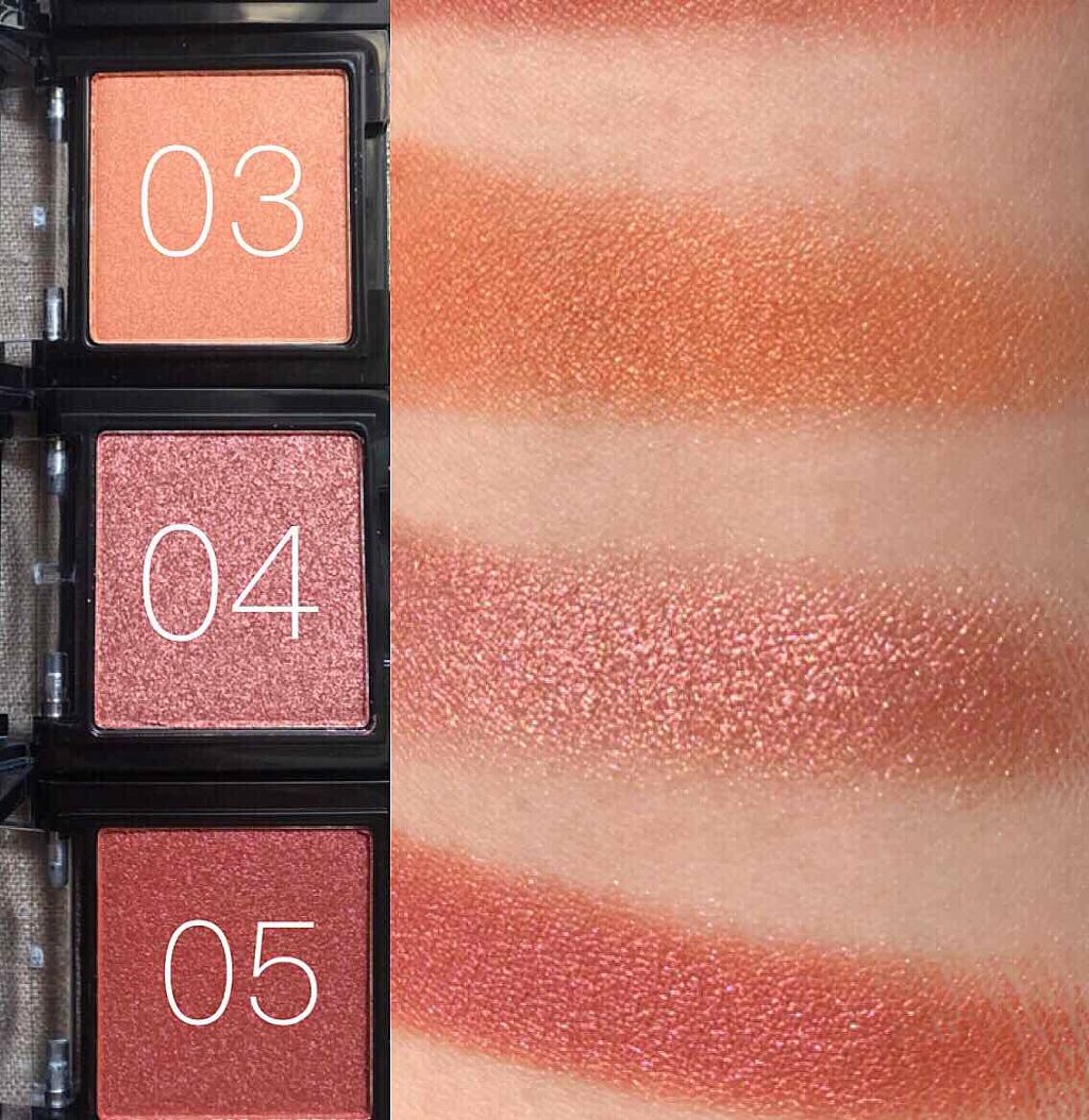 シングルアイシャドウ MBOR-03 ハニーオレンジ/マリブビューティー/単色アイシャドウを使ったクチコミ（3枚目）