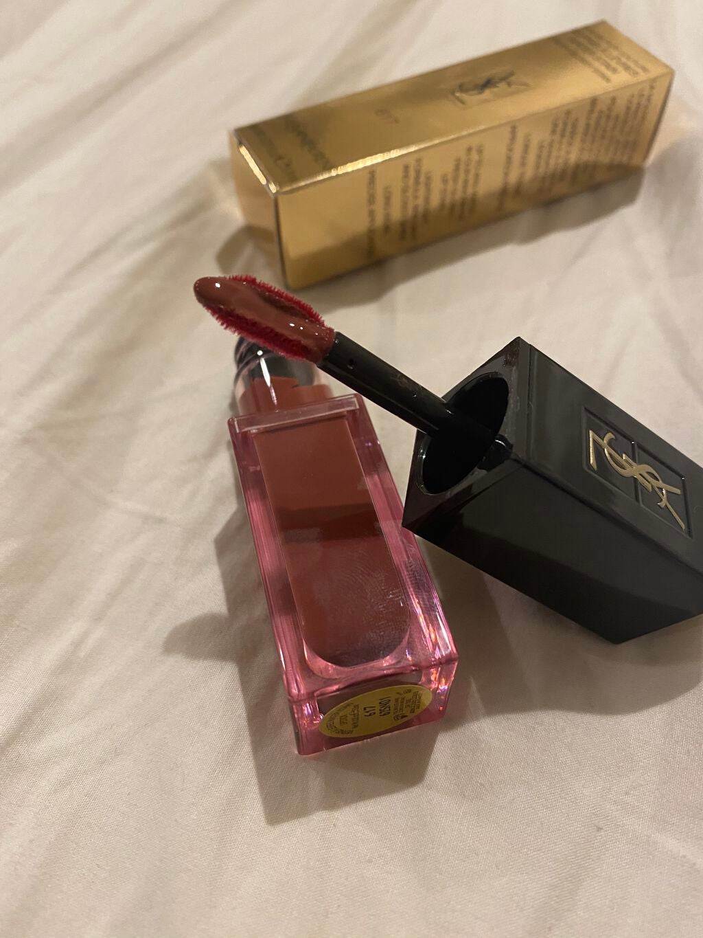 ルージュ ピュールクチュール ヴェルニ ウォーターステイン/YVES SAINT LAURENT BEAUTE/口紅を使ったクチコミ(2枚目)