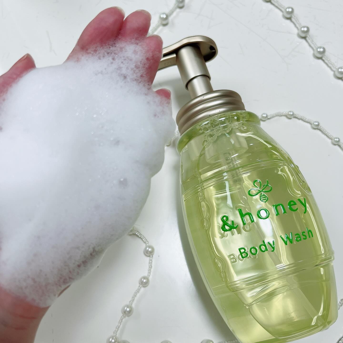 ピュアモイスト 泡ボディウォッシュ/&honey/ボディソープを使ったクチコミ（3枚目）