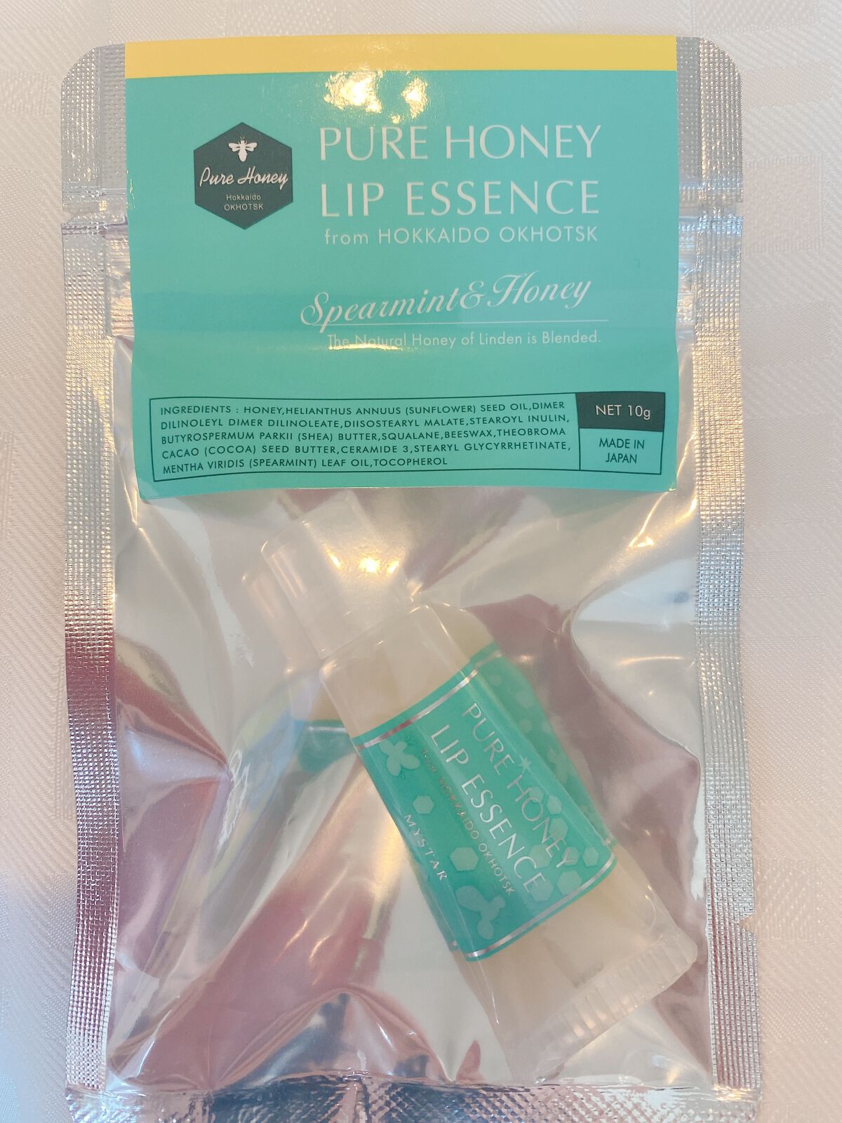 ピュアハニー リップエッセンス スペアミント&ハニー/ピュアハニー/リップグロスを使ったクチコミ(1枚目)