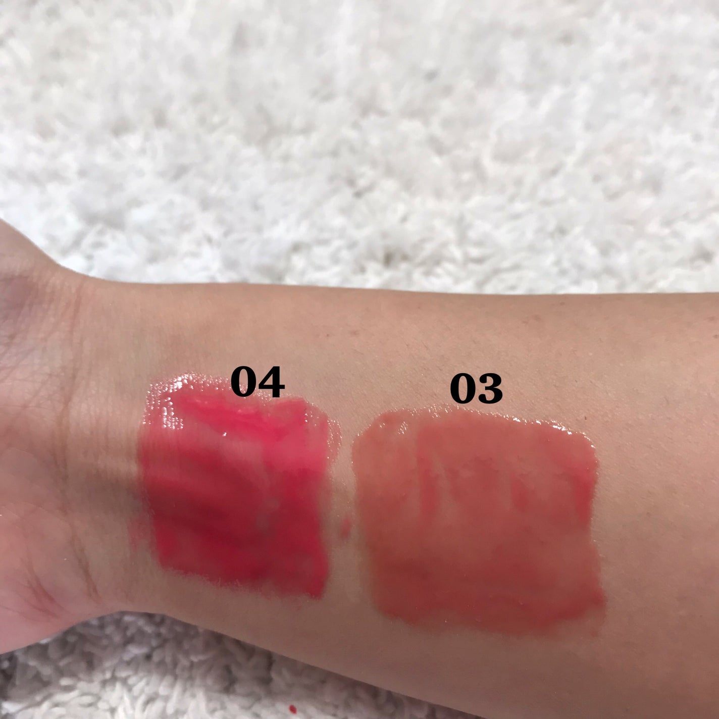 ドリズルバーム/mude/口紅を使ったクチコミ(3枚目)