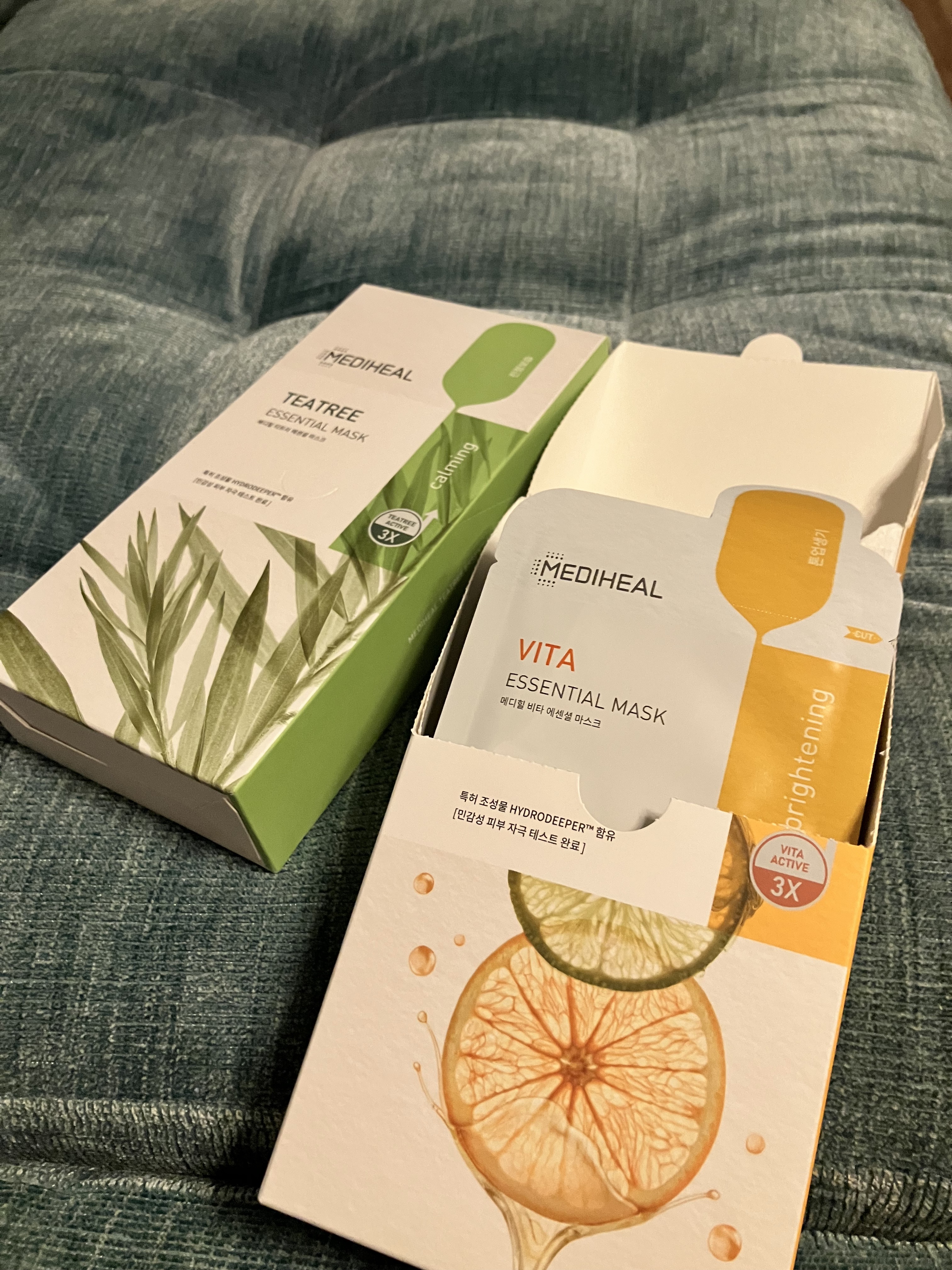ティーツリー エッセンシャルマスクカーミングモイスチャー/MEDIHEAL/シートマスク・パックを使ったクチコミ（1枚目）