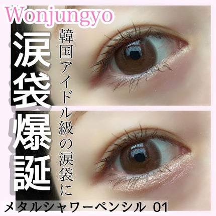 ウォンジョンヨ メタルシャワーペンシル/Wonjungyo/スティックアイシャドウを使ったクチコミ(1枚目)