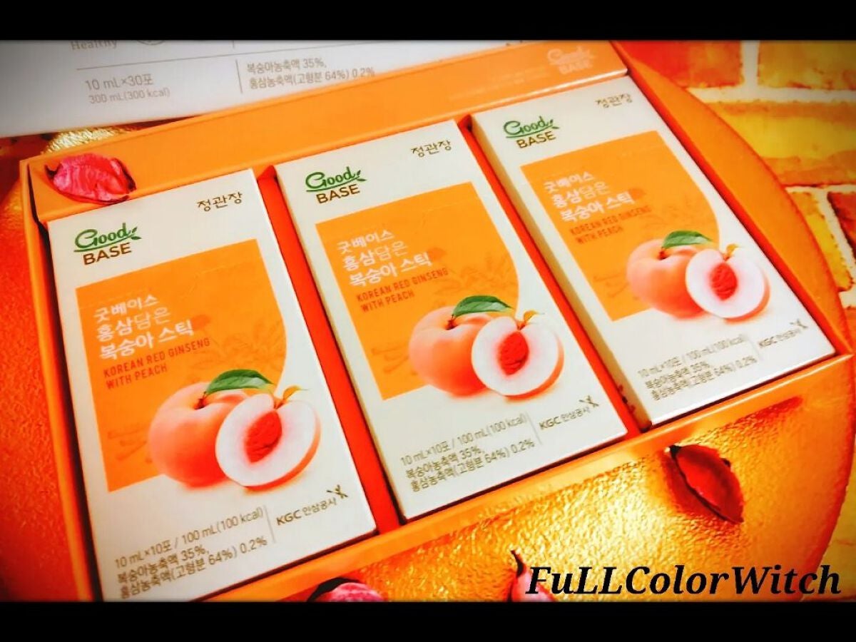 パステル on LIPS 「👑【正官庄】「GoodBASE紅参・ピーチスティック(10mL..」(2枚目)